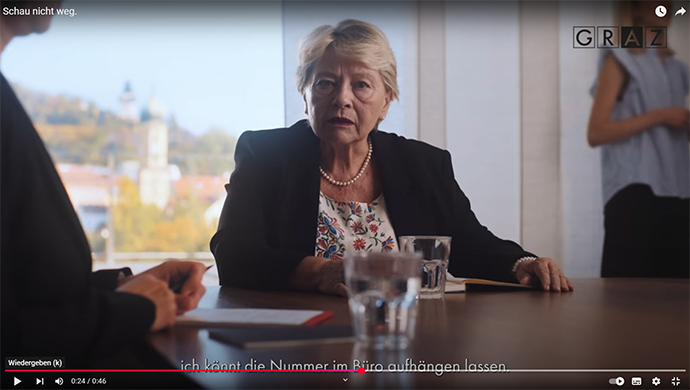 Margarethe Tiesel im Video Margarethe Tiesel im Video