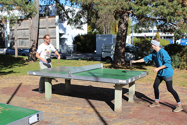 Bezirkssportplatz Augasse Tischtennis © Sportamt/Hubmann Bezirkssportplatz Augasse Tischtennis