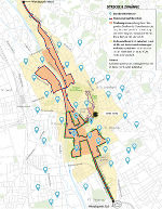 Streckenverlauf und Wahllokale © achtzigzehn Streckenverlauf und Wahllokale