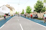 Grünes Licht für mehr aktive Mobilität: der Radweg in der Petersgasse wird umgesetzt.