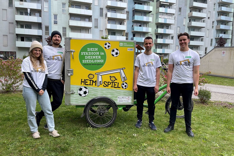 "Heimspiel"-Team u. a. Anna Bliemegger, Christoph Müller, Nils Eller, Levi Wagner