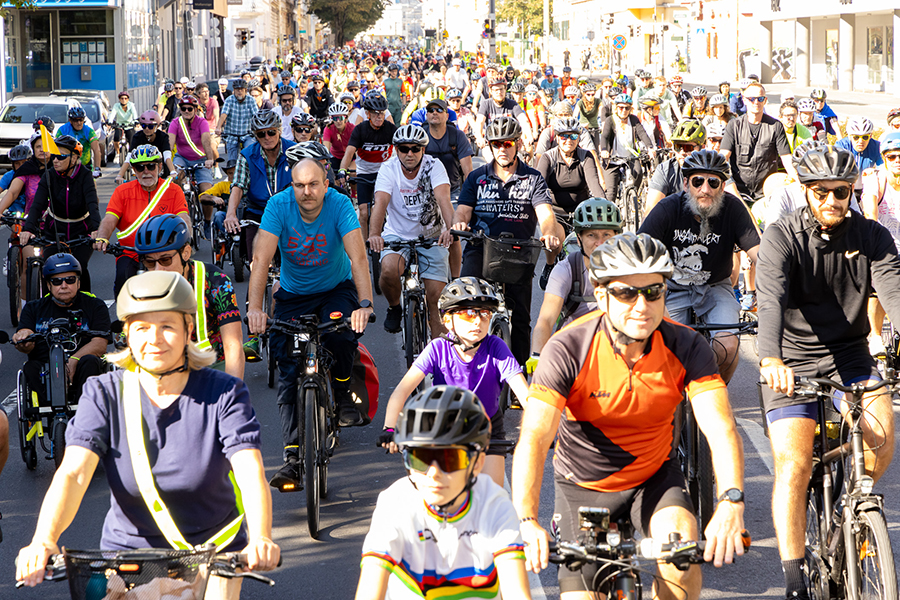 Teilnehmer:innenrekord bei der Tour de Graz am Europaweiten Autofreien Tag.