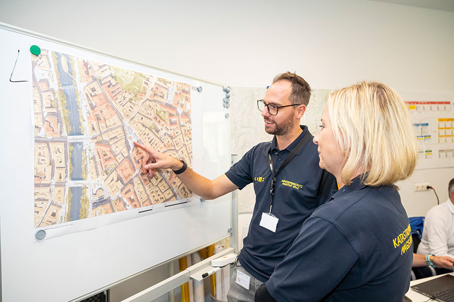 Getestet wurden vor allem die Kommunikationsmittel. © Stadt Graz/Fischer Getestet wurden vor allem die Kommunikationsmittel.