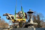 Stadtparkbrunnen Figurenabbau