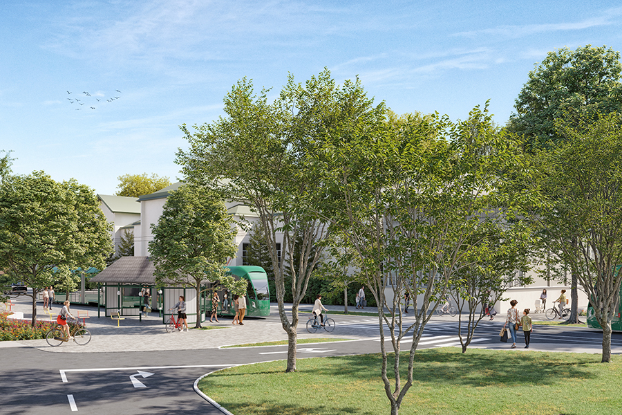 Mit dem Ausbau der Linie 1 bekommt die Hilmteichgasse ein neues Gesicht. © freiland Umweltconsulting ZT GmbH Mit dem Ausbau der Linie 1 bekommt die Hilmteichgasse ein neues Gesicht.