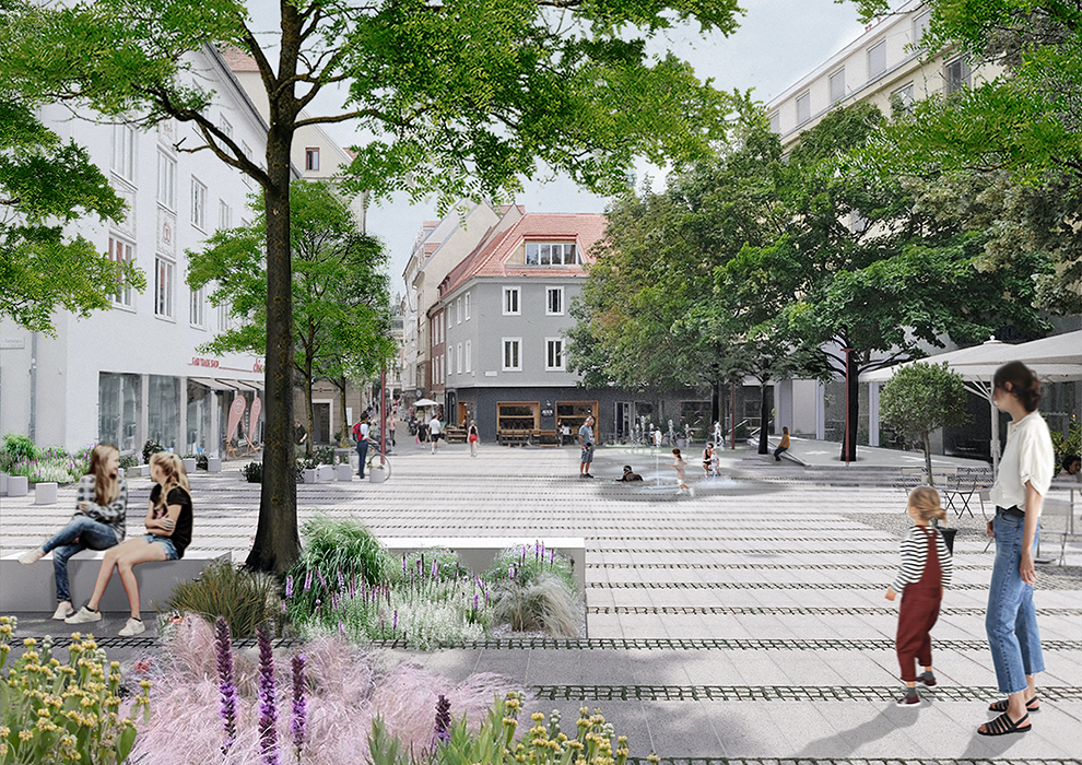 Eine Vision wächst: Der Tummelplatz nach Plänen der Architekt:innen Julia Fröhlich, Wolfgang Timmer und Martin Konrad. © Julia Fröhlich, Wolfgang Timmer, Martin Konrad Eine Vision wächst: Der Tummelplatz nach Plänen der Architekt:innen Julia Fröhlich, Wolfgang Timmer und Martin Konrad.