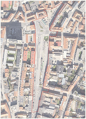 Das Gebiet für den Gestaltungswettbewerb © Stadtvermessungsamt Graz Das Gebiet für den Gestaltungswettbewerb