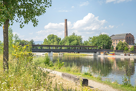 Der Puchsteg bleibt als wichtige Verbindung über die Mur erhalten. © Stadt Graz/Fischer Der Puchsteg bleibt als wichtige Verbindung über die Mur erhalten.