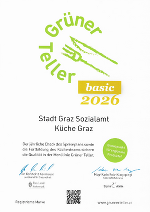 Zertifikat Grüner Teller 2026 Zertifikat Grüner Teller 2026