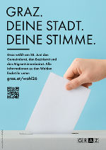 Graz. Deine Stadt. Deine Stimme. © achtzigzehn/AdobeStock/Pixel-Shot Graz. Deine Stadt. Deine Stimme.