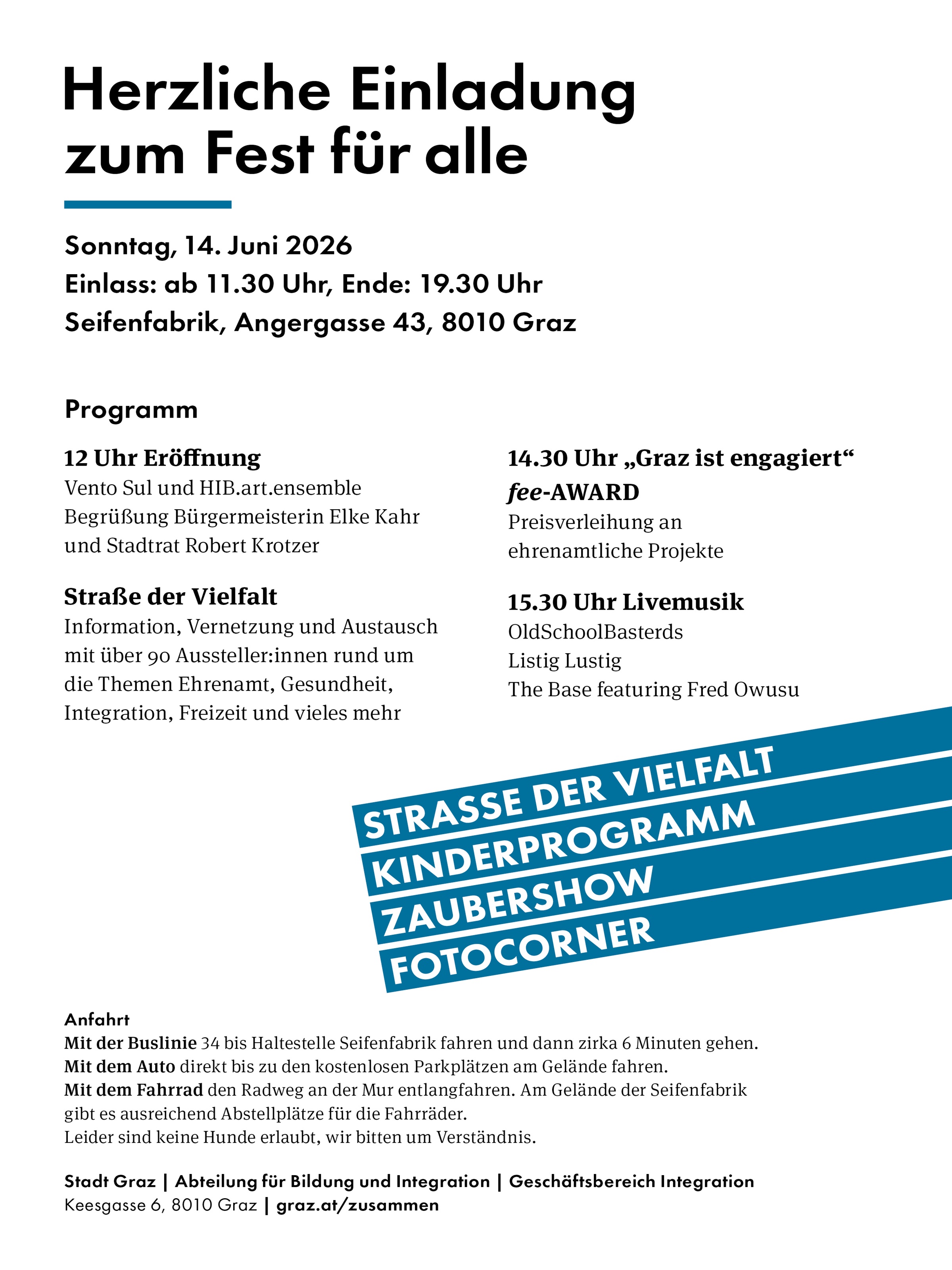 Fest für alle 2026 © achtzigzehn/Foto Fischer Fest für alle 2026