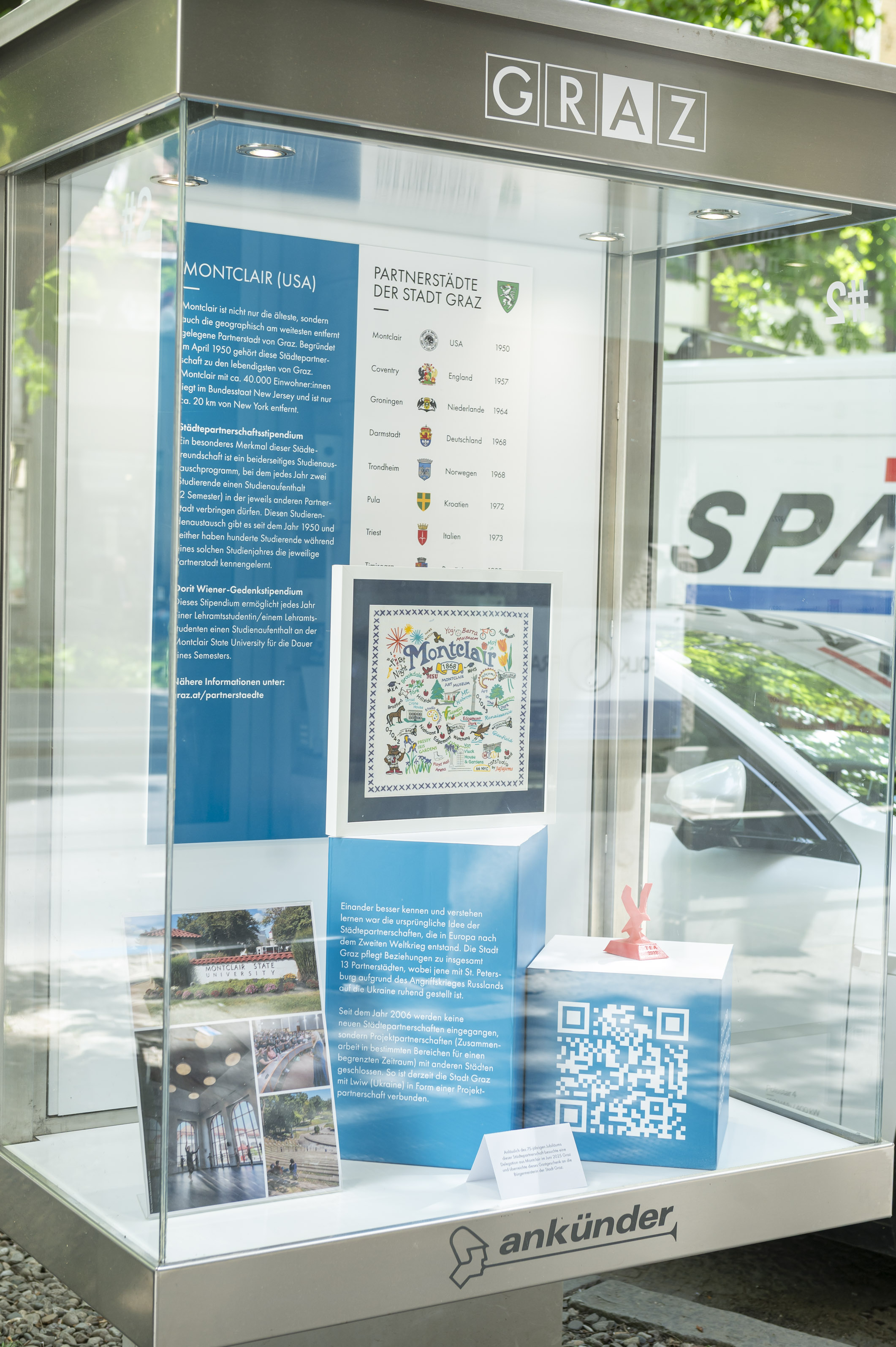 Die Städtepartnerschaften der Stadt Graz. © Stadt Graz/Fischer Die Städtepartnerschaften der Stadt Graz.