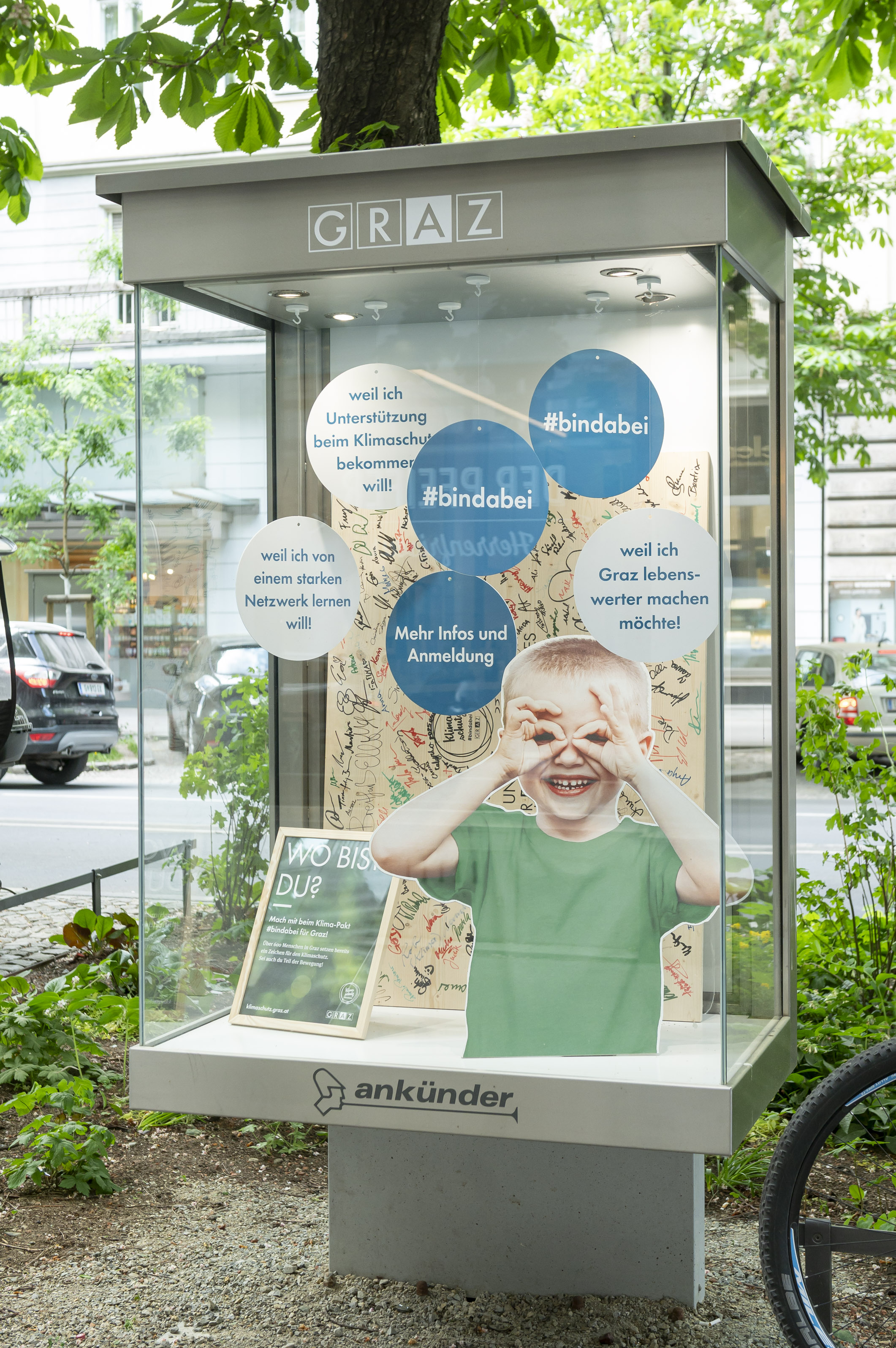 Der Klimapakt #bindabei. © Stadt Graz/Fischer Der Klimapakt #bindabei.