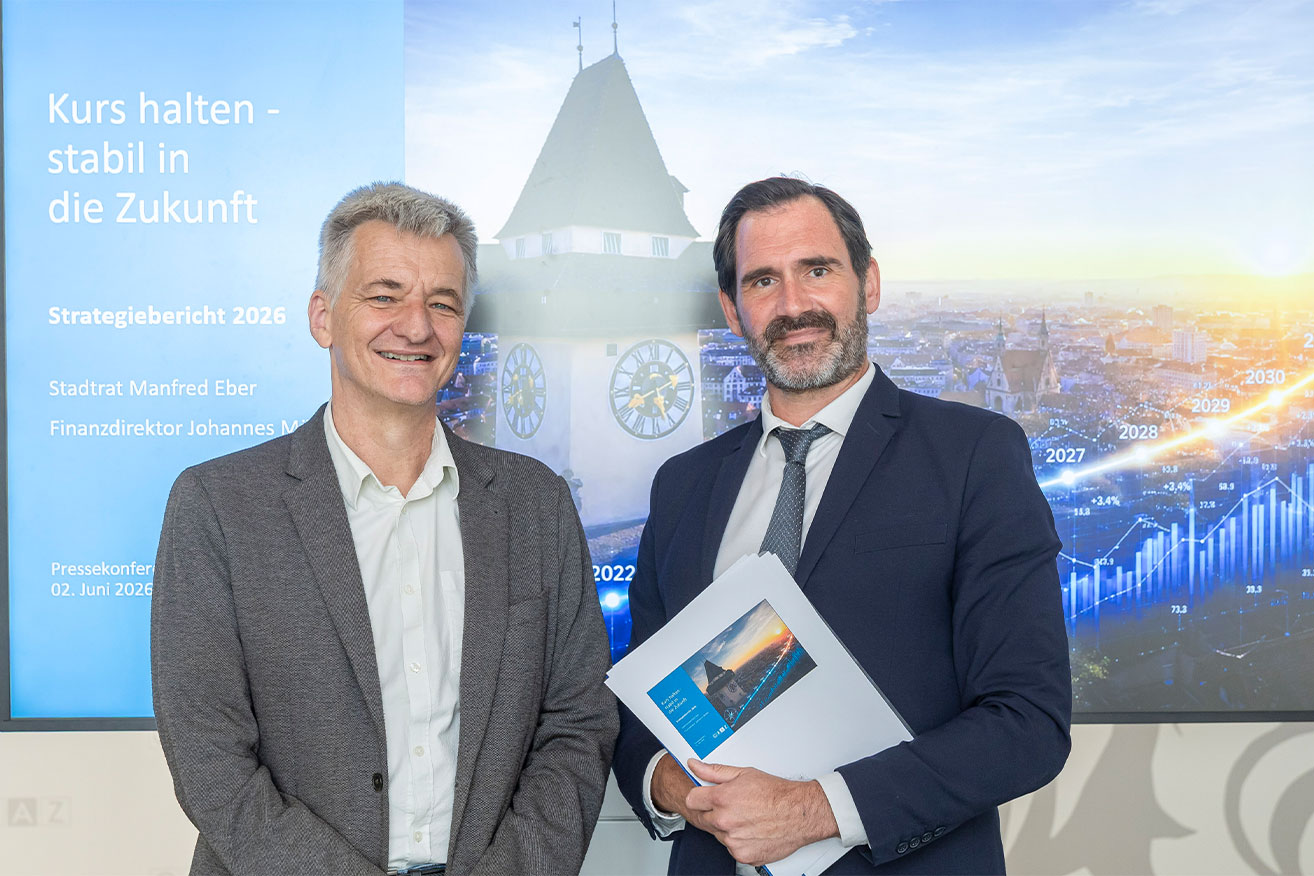 Stadt Graz stabilisiert Finanzlage weiter
