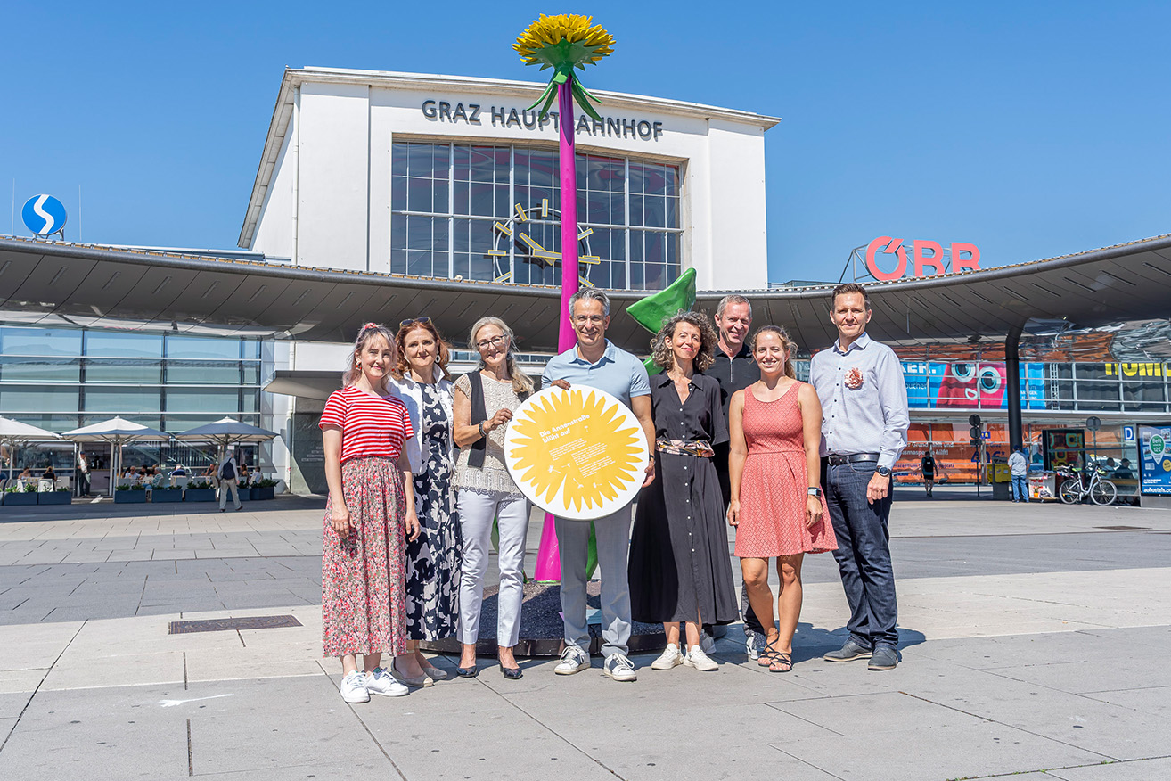 Graz empfängt seine Gäste mit Blumen