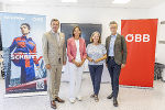 v.l.: Peter Hanke, Silvia Angelo, Elke Kahr und Roman Hebenstreit © Stadt Graz/Fischer v.l.: Peter Hanke, Silvia Angelo, Elke Kahr und Roman Hebenstreit