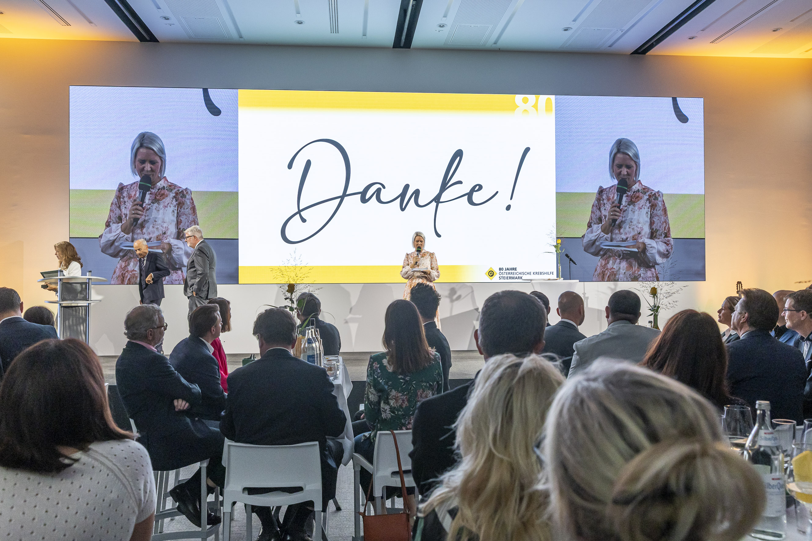 Ein Wort, dass sich durch den Abend zog: Danke! © Stadt Graz/Fischer Ein Wort, dass sich durch den Abend zog: Danke!