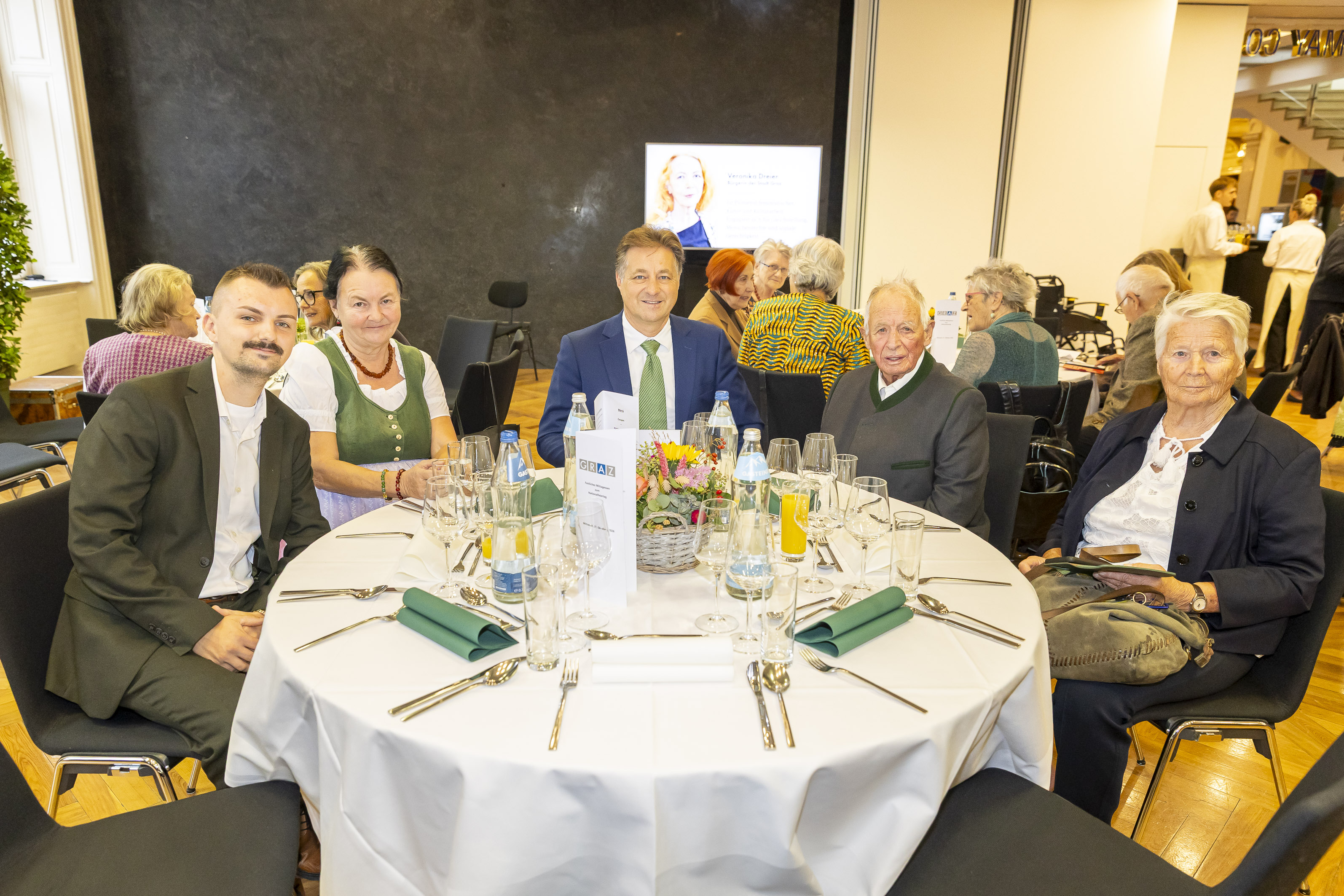 Impressionen des Festessens im Congress Graz. © Stadt Graz/Fischer Impressionen des Festessens im Congress Graz.